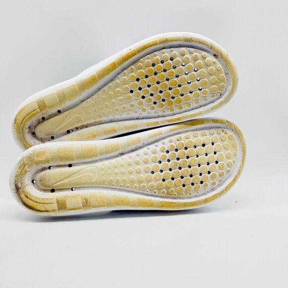 Nike Victori One Mens 13 White Black Swoosh One Shadow Slides Sandals Shoes - Picture 10 of 12